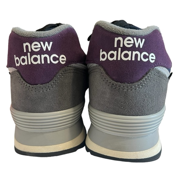 New Balance 574 Men’s Apollo Gray Navy Size 12 Sneaker - Picture 2 of 12